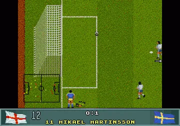 John Barnes European Football screen shot game playing